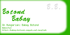 botond babay business card